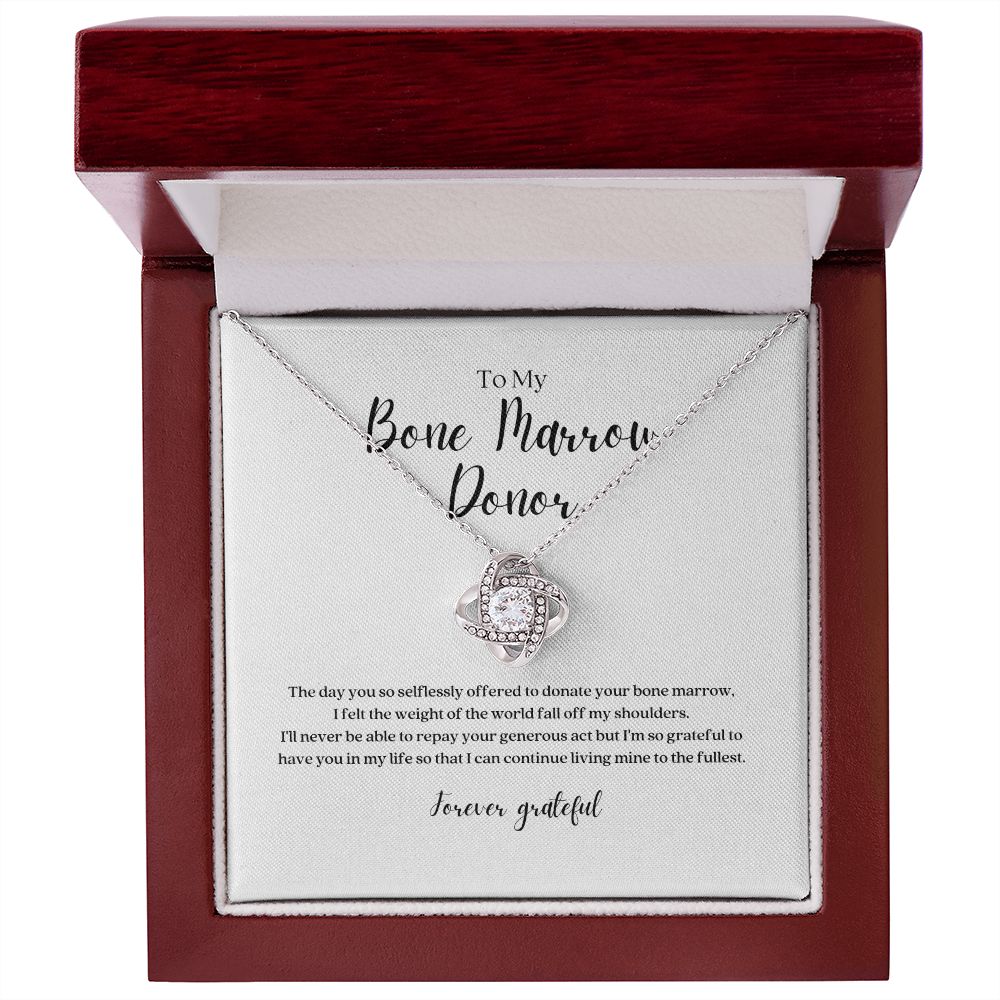 Bone Marrow Donor Gratitude Pendant Necklace