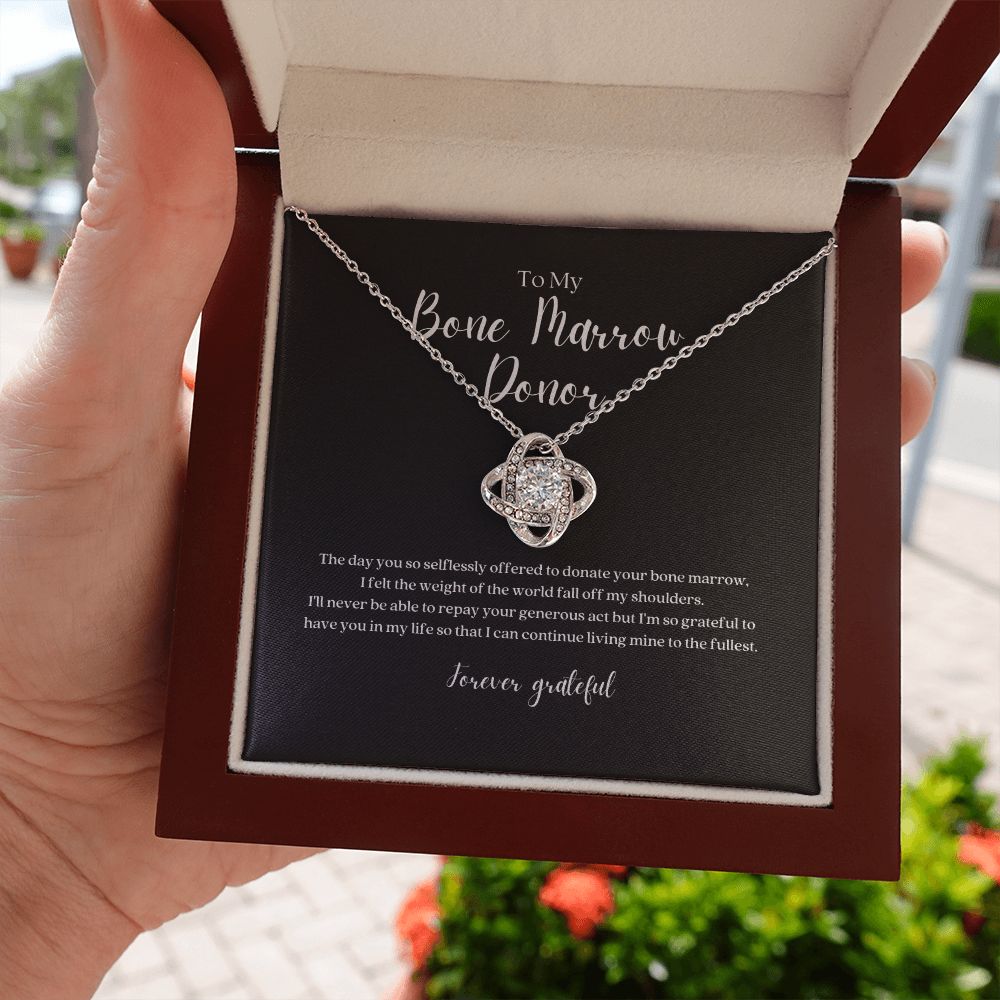 Bone Marrow Donor Gratitude Pendant Necklace