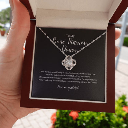 Bone Marrow Donor Gratitude Pendant Necklace