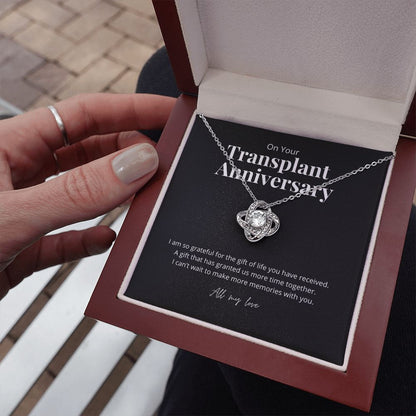 Transplant Anniversary Recipient Gift Pendant Necklace