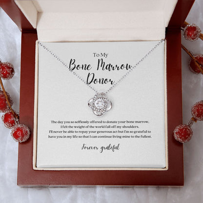 Bone Marrow Donor Gratitude Pendant Necklace