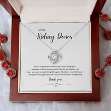 Load image into Gallery viewer, Kidney Donor &#39;Thank You&#39; Pendant Necklace
