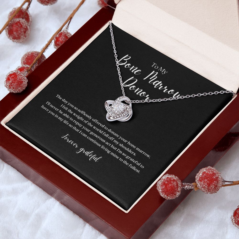 Bone Marrow Donor Gratitude Pendant Necklace
