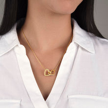 Load image into Gallery viewer, Kidney Buddies Interlocking Heart Necklace
