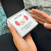 Load image into Gallery viewer, Kidney Buddies Interlocking Heart Necklace
