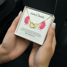 Load image into Gallery viewer, Kidney Buddies Interlocking Heart Necklace
