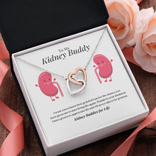 Load image into Gallery viewer, Kidney Buddies Interlocking Heart Necklace
