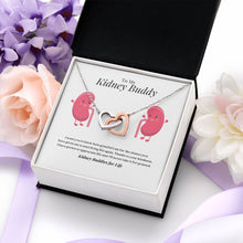 Load image into Gallery viewer, Kidney Buddies Interlocking Heart Necklace
