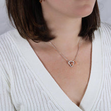 Load image into Gallery viewer, Kidney Buddies Interlocking Heart Necklace
