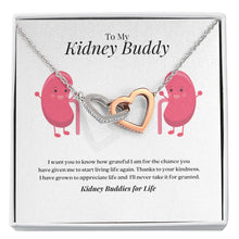 Load image into Gallery viewer, Kidney Buddies Interlocking Heart Necklace
