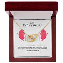 Load image into Gallery viewer, Kidney Buddies Interlocking Heart Necklace

