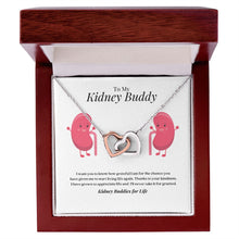 Load image into Gallery viewer, Kidney Buddies Interlocking Heart Necklace
