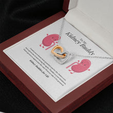 Load image into Gallery viewer, Kidney Buddies Interlocking Heart Necklace
