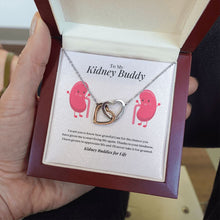 Load image into Gallery viewer, Kidney Buddies Interlocking Heart Necklace
