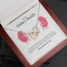 Load image into Gallery viewer, Kidney Buddies Interlocking Heart Necklace
