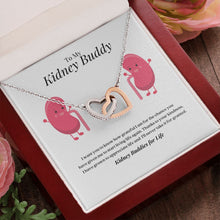 Load image into Gallery viewer, Kidney Buddies Interlocking Heart Necklace
