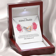 Load image into Gallery viewer, Kidney Buddies Interlocking Heart Necklace
