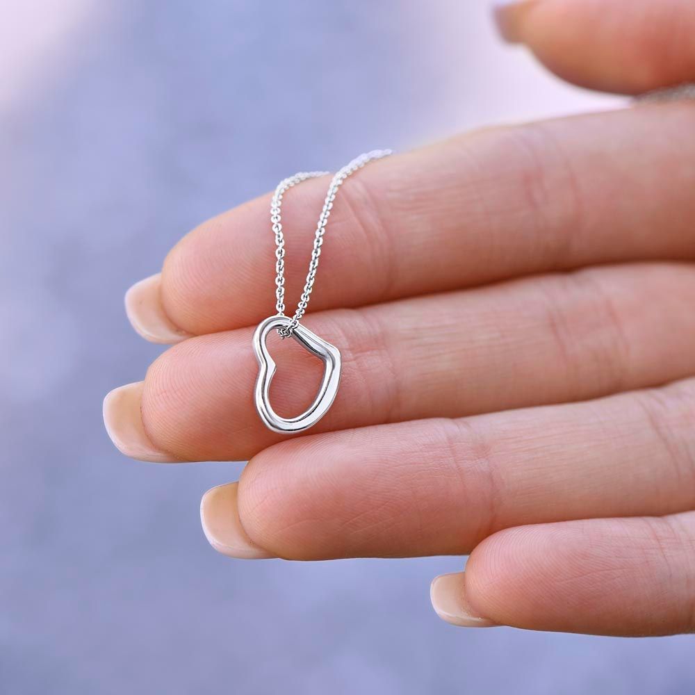 Transplant Anniversary Dainty Heart Necklace