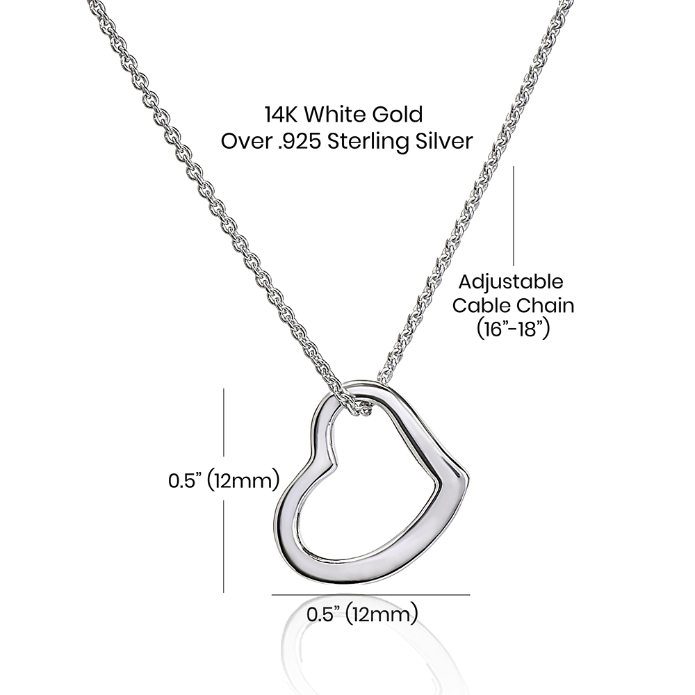 Transplant Anniversary Dainty Heart Necklace