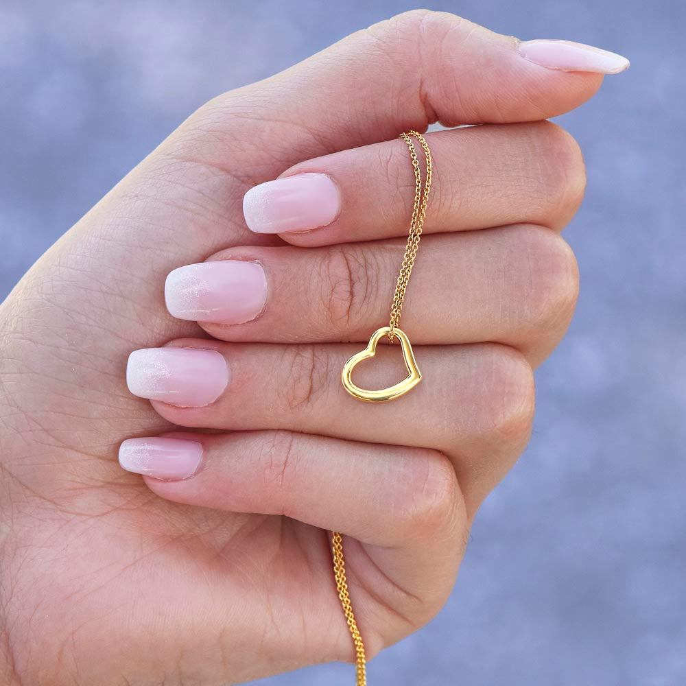 Transplant Anniversary Dainty Heart Necklace
