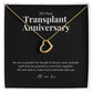 Transplant Anniversary Dainty Heart Necklace