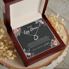 Load image into Gallery viewer, Egg Donor IVF Gift Dainty Heart Necklace
