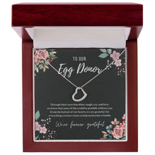 Load image into Gallery viewer, Egg Donor IVF Gift Dainty Heart Necklace
