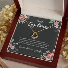Load image into Gallery viewer, Egg Donor IVF Gift Dainty Heart Necklace
