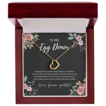Load image into Gallery viewer, Egg Donor IVF Gift Dainty Heart Necklace
