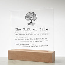 Load image into Gallery viewer, The Gift of Life — Organ Donor Acrylic Plaque
