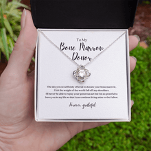 Load image into Gallery viewer, ShineOn Fulfillment Jewelry Bone Marrow Donor Gratitude Pendant Necklace
