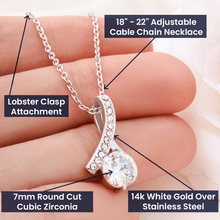 Load image into Gallery viewer, ShineOn Fulfillment Jewelry Bone Marrow Donor Ribbon Pendant Necklace
