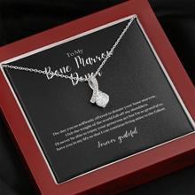Load image into Gallery viewer, ShineOn Fulfillment Jewelry Bone Marrow Donor Ribbon Pendant Necklace
