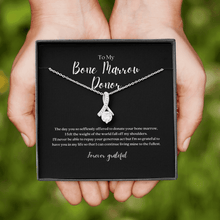 Load image into Gallery viewer, ShineOn Fulfillment Jewelry Bone Marrow Donor Ribbon Pendant Necklace
