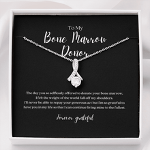 Load image into Gallery viewer, ShineOn Fulfillment Jewelry Bone Marrow Donor Ribbon Pendant Necklace
