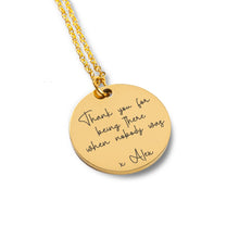 Load image into Gallery viewer, Kidney Donor Custom Message Necklace
