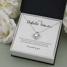 Load image into Gallery viewer, ShineOn Fulfillment Jewelry Diabetic Warrior Knot Necklace
