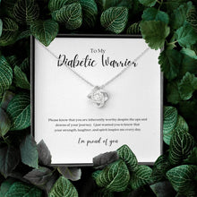 Load image into Gallery viewer, ShineOn Fulfillment Jewelry Diabetic Warrior Knot Necklace
