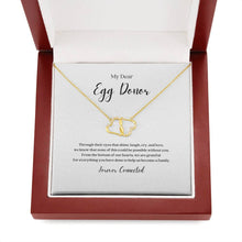 Load image into Gallery viewer, ShineOn Fulfillment Jewelry Egg Donor Gold Hears Necklace
