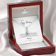 Load image into Gallery viewer, ShineOn Fulfillment Jewelry Fertility Ribbon Necklace Thank You Gift
