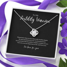 Load image into Gallery viewer, ShineOn Fulfillment Jewelry Fertility Warrior Knot Necklace
