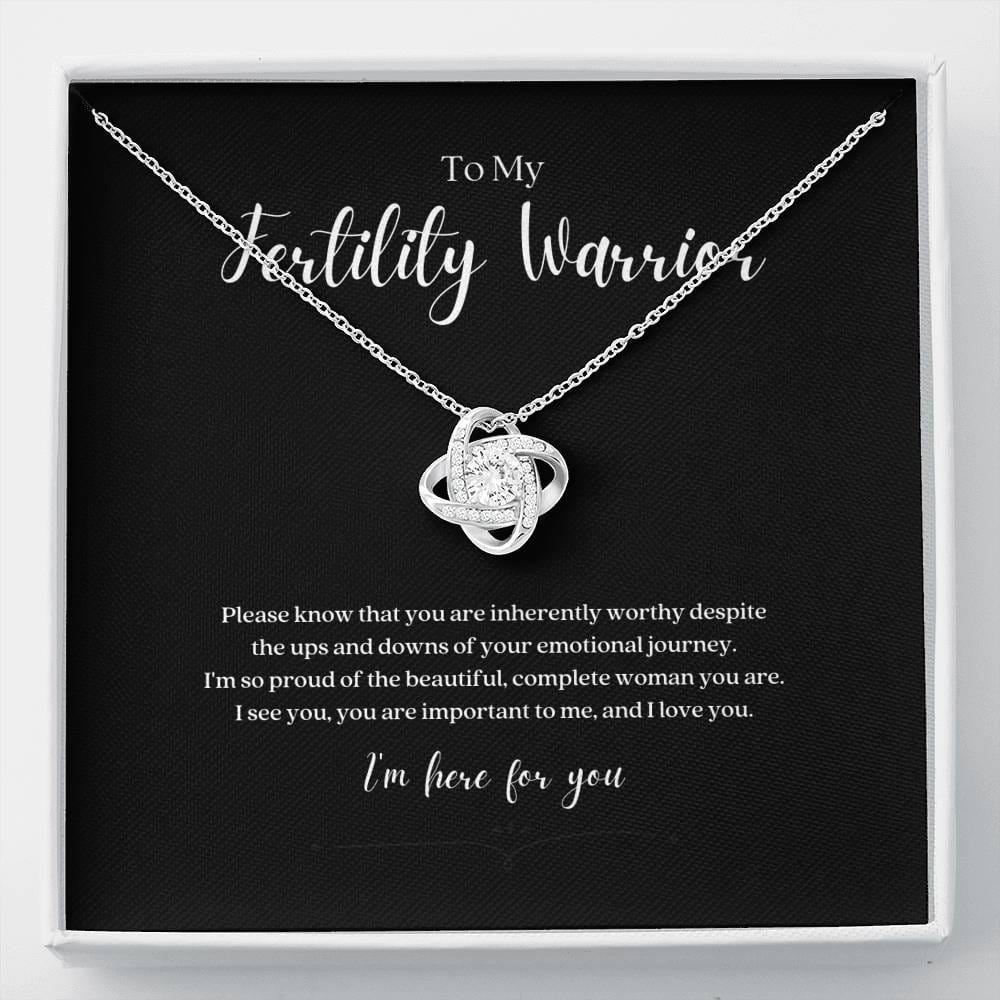 ShineOn Fulfillment Jewelry Standard Box Fertility Warrior Knot Necklace