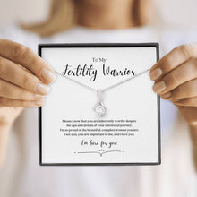 Load image into Gallery viewer, ShineOn Fulfillment Jewelry Fertility Warrior Ribbon Necklace
