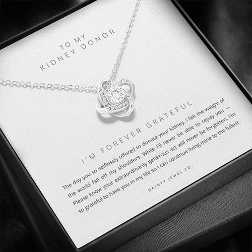 ShineOn Fulfillment Jewelry 'Forever Grateful' Kidney Donor Necklace