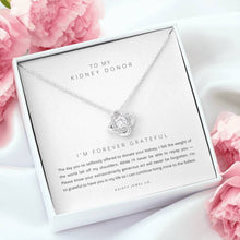Load image into Gallery viewer, ShineOn Fulfillment Jewelry &#39;Forever Grateful&#39; Kidney Donor Necklace
