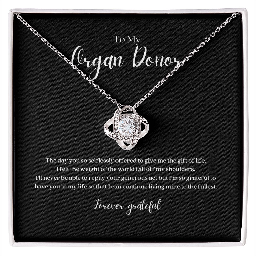 ShineOn Fulfillment Jewelry Standard Box 'Forever Grateful' Organ Donor Pendant Necklace