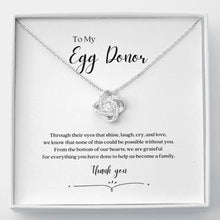 Load image into Gallery viewer, ShineOn Fulfillment Jewelry IVF Egg Donor Thank You Necklace
