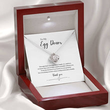 Load image into Gallery viewer, ShineOn Fulfillment Jewelry Mahogany Style Luxury Box IVF Egg Donor Thank You Necklace
