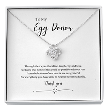 Load image into Gallery viewer, ShineOn Fulfillment Jewelry Standard Box IVF Egg Donor Thank You Necklace
