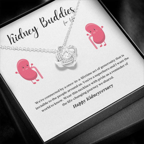 ShineOn Fulfillment Jewelry Kidney Buddies Transplant Anniversary Pendant Necklace